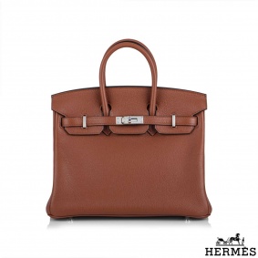 Hermes Cuivre Taurillion Novillo Birkin 25 PHW